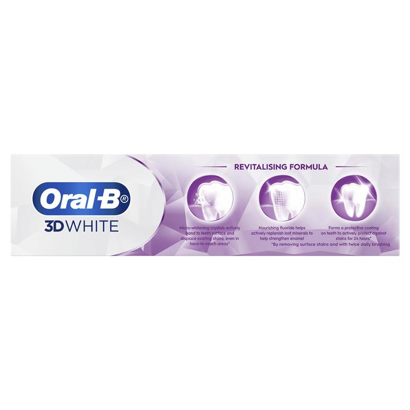 Oral B Toothpaste 3D White Enamel Strong 90g