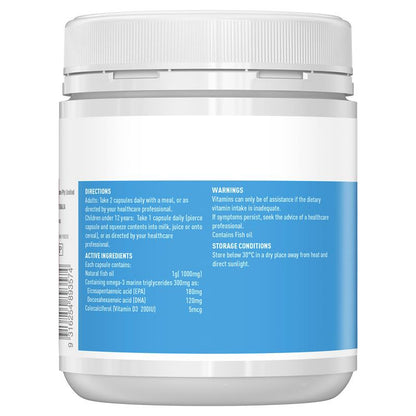 Healthy Care Fish Oil + Vitamin D 200 Capsules