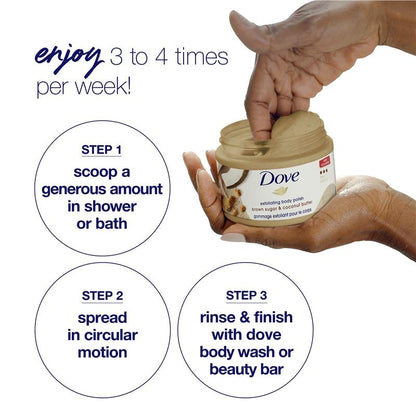 Dove Exfoliating Body Polish Brown Sugar & Coconut Butter 298g