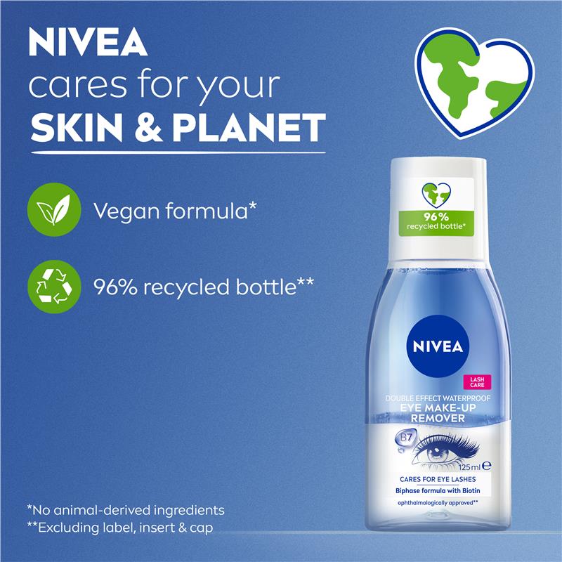 NIVEA Daily Essentials Double Effect Eye Makeup Remover 125ml