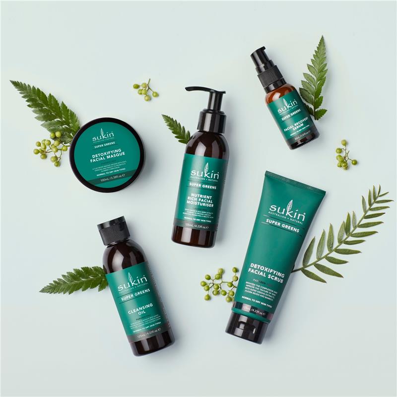 Sukin Super Greens Detoxifying Facial Scrub 125ml