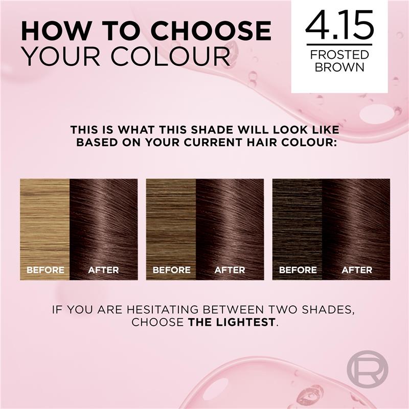 L'Oreal Excellence Creme 4.15 Dark Frosted Brown Hair Colour - GimmeNow