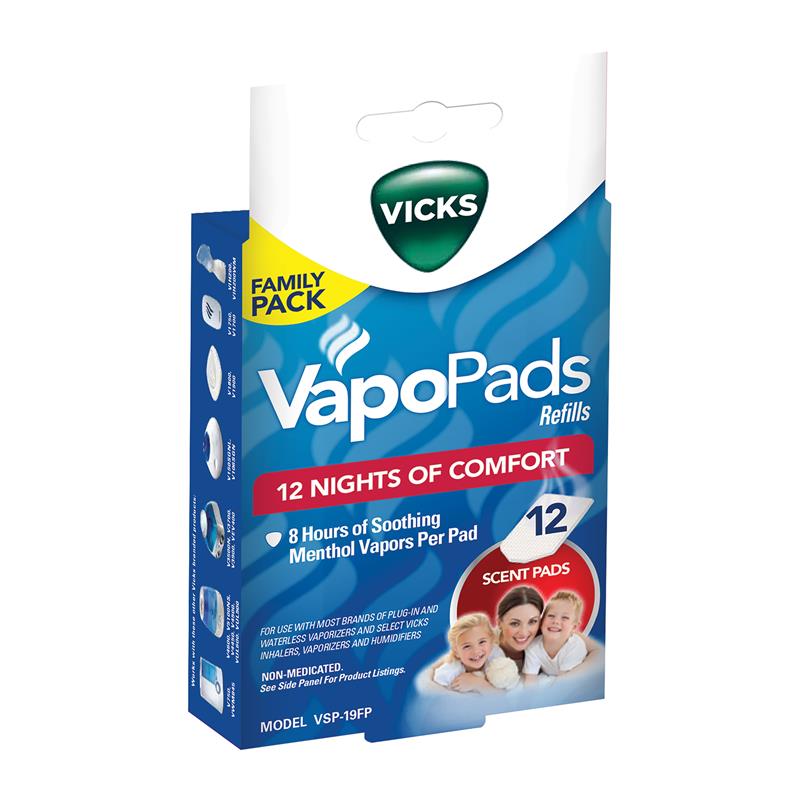 Vicks Vapopads Refills Family 12 Pack