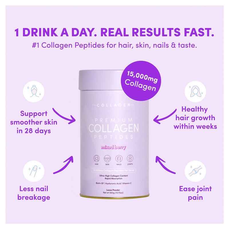 The Collagen Co Premium Collagen Peptides Mixed Berry 560g