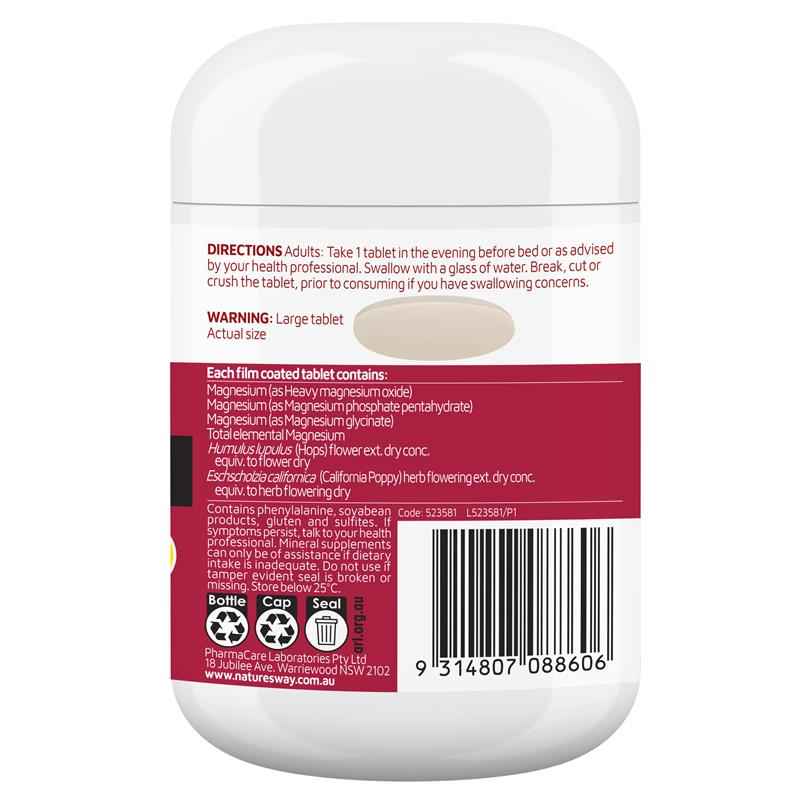 Natures Way Magnesium + Sleep Well 60 Tablets