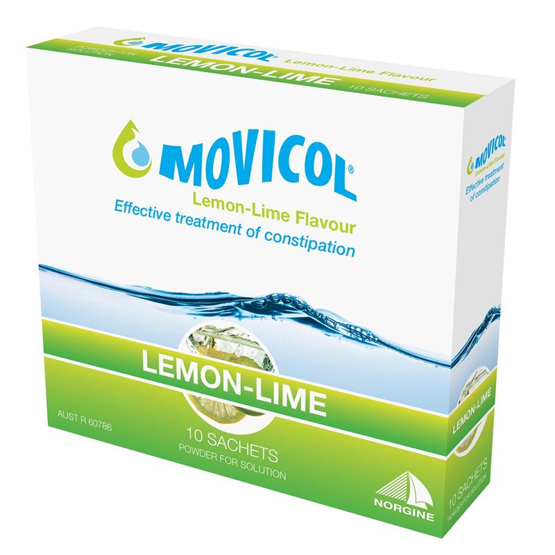 Movicol Powder Lemon Lime 10 Sachets
