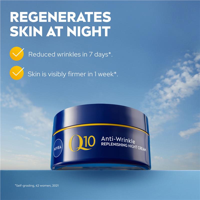 NIVEA Q10 Anti-Wrinkle Replenishing Night Cream 50ml