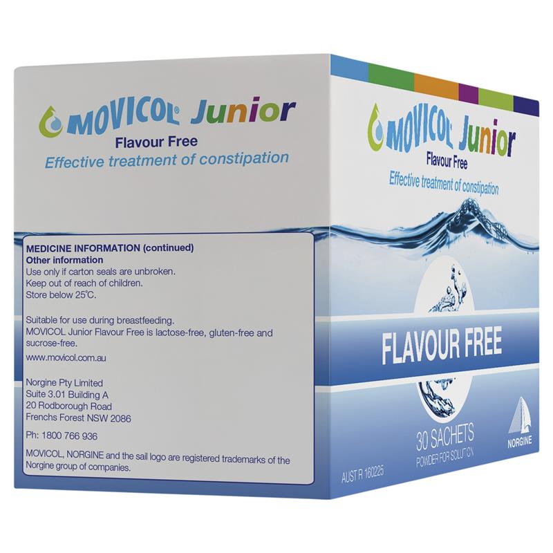 Movicol Junior Flavour Free 30 Sachets