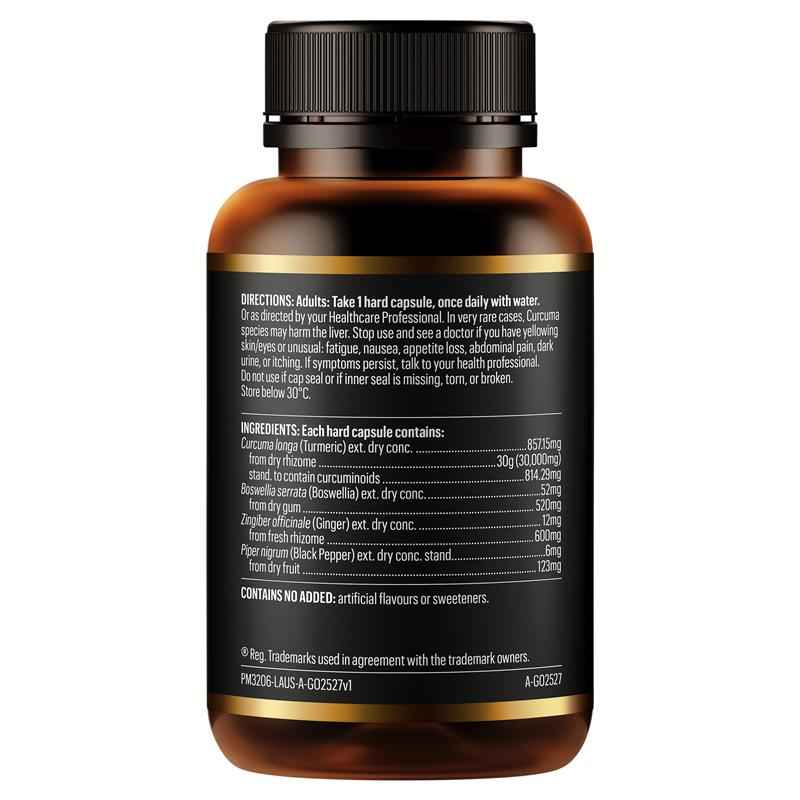 GO Healthy Turmeric 30000+ 1-A-DAY 60 Hard Vege Capsules