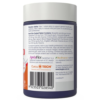 Bioglan Curcumin Advanced Pain Relief 50 Tablets