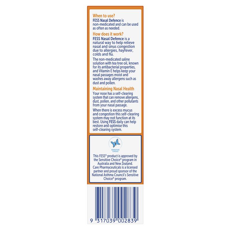 Fess Nasal Defence Spray with Tea Tree Oil & Vitamin E 30ml