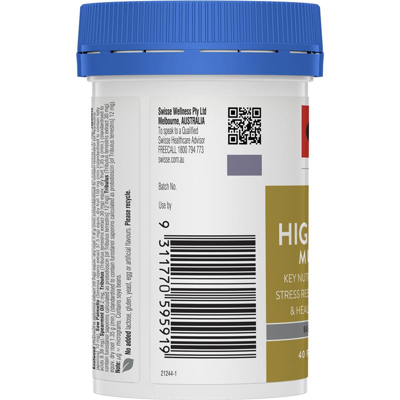 Swisse Men's Ultivite Power Multivitamin 40 Tablets