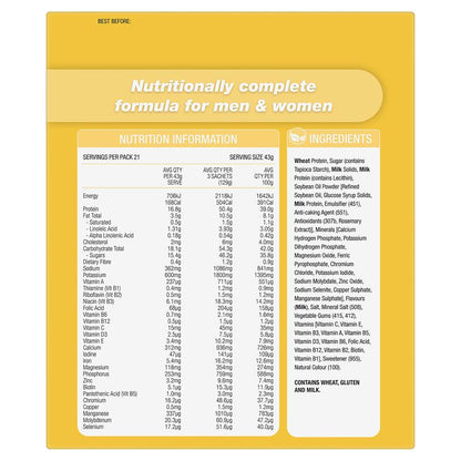 Optislim VLCD Meal Replacement Shake Banana 21x43g Sachets