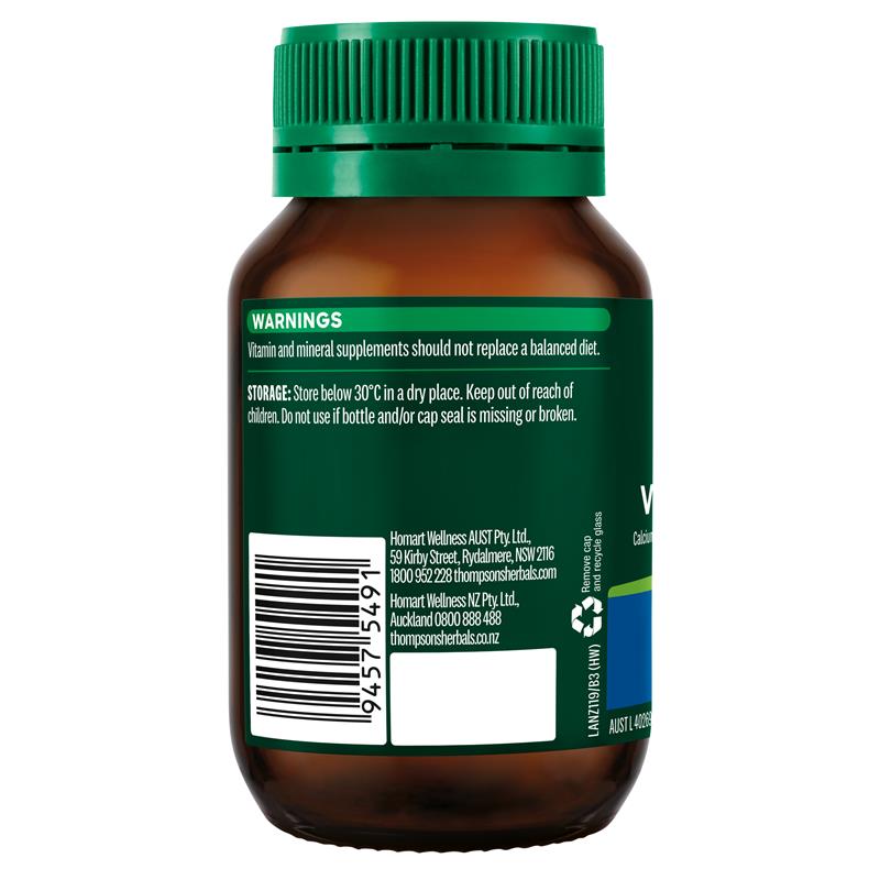 Thompson's B5 Pantothenic Acid 500mg 60 Tablets