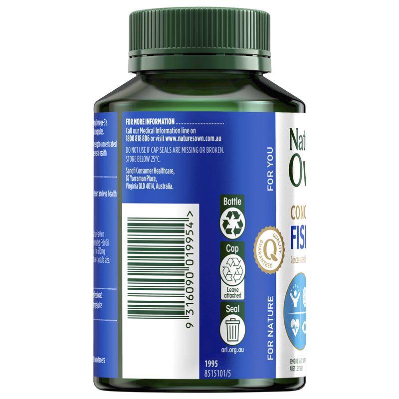 Nature's Own 4 In 1 Concentrated Fish Oil 90 Capsules