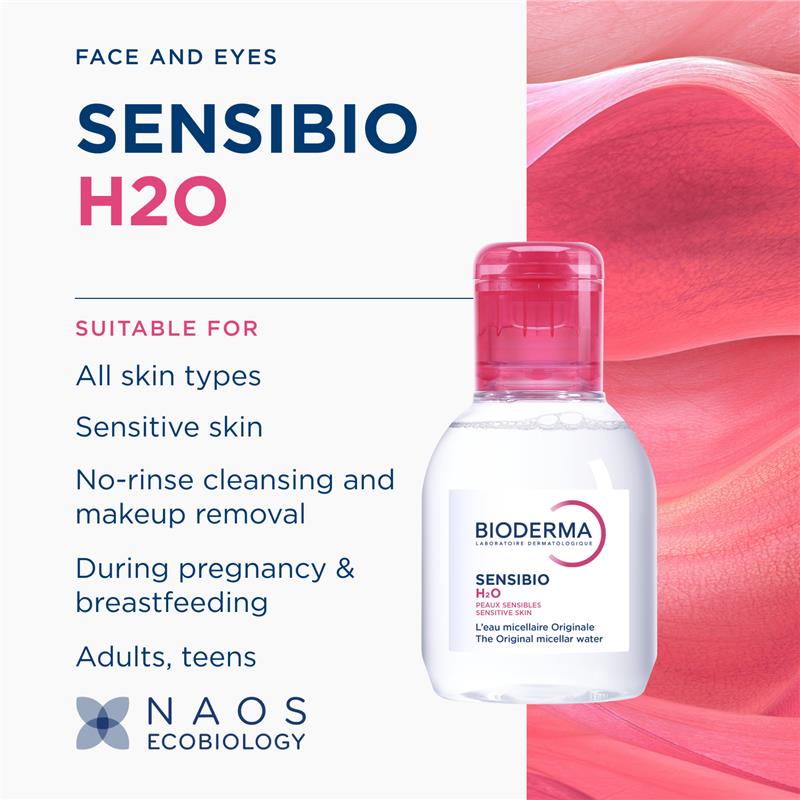 Bioderma Sensibio H2O Soothing Micellar Water Cleanser for Sensitive Skin 100ml