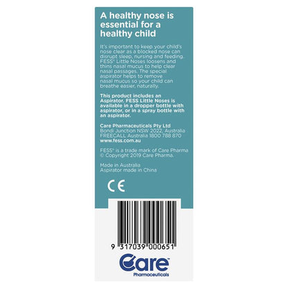 Fess Little Noses Saline Nose Drops +Aspirator 25ml