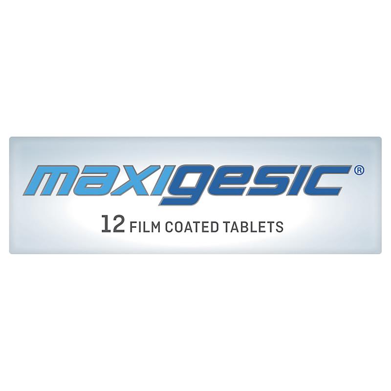 Maxigesic Double Action Combination Pain Relief 12 Tablets