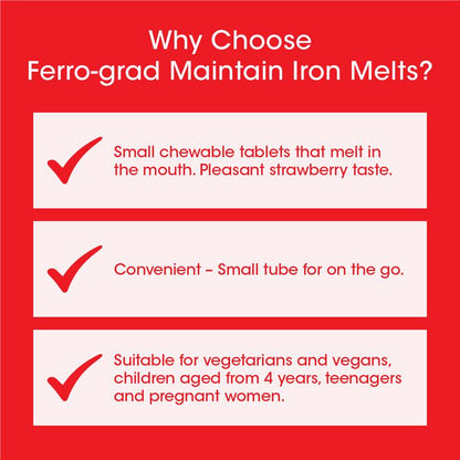 Ferro-Grad Iron Melts 50 Chewable Tablets
