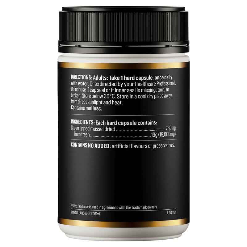 Go Healthy Mussel NZ Green Lipped 19000mg 100 Hard Capsule Exclusive Size