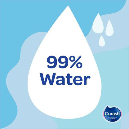 Curash Simply Water Wipes 6 x 80 Pack