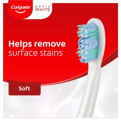 Colgate 360 Optic White Powered Toothbrush Soft with vibrating & polishing bristles