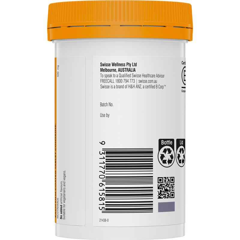 Swisse Ultiboost Vitamin B3 120 Tablets