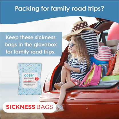 Ocean Sickness Bags 3 Pack
