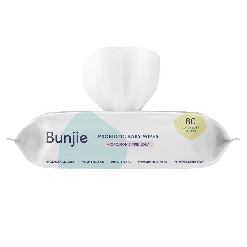 Bunjie Probiotic Baby Wipes 80 Pack - GimmeNow
