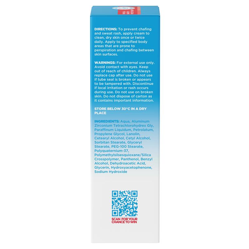 Dermal Therapy Chafing & Sweat Rash Cream 75g