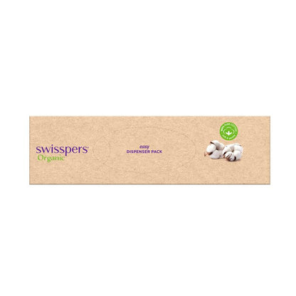 Swisspers Organic Round Cotton Pads Eco Dispenser 70 Pack