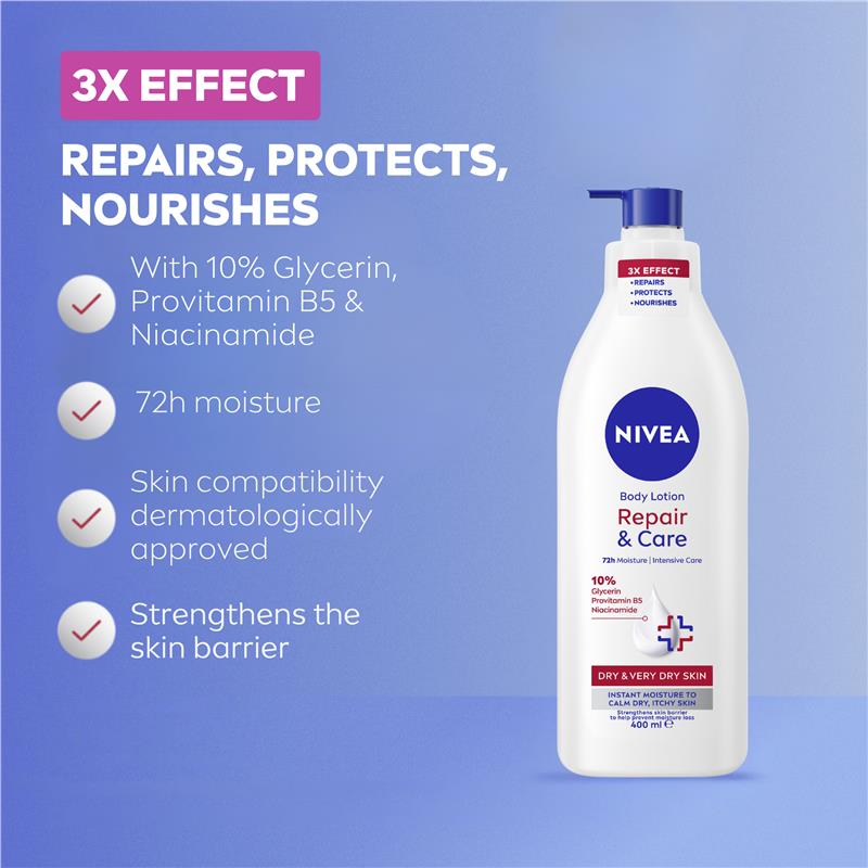 NIVEA Repair & Care Body Lotion 400ml