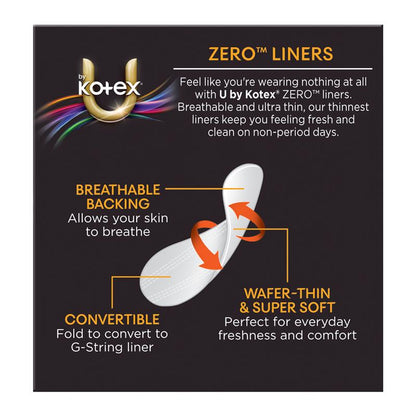 U by Kotex Zero Liners 30 Pack