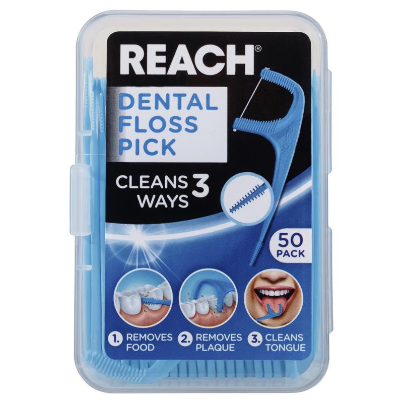 Reach Dental Floss Pick 50 Pack