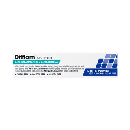 Difflam Anti-inflammatory Mouth Gel Peppermint 10g
