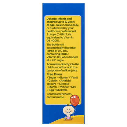 OsteVit-D Vitamin D3 Kids Drops 15ml Liquid - GimmeNow