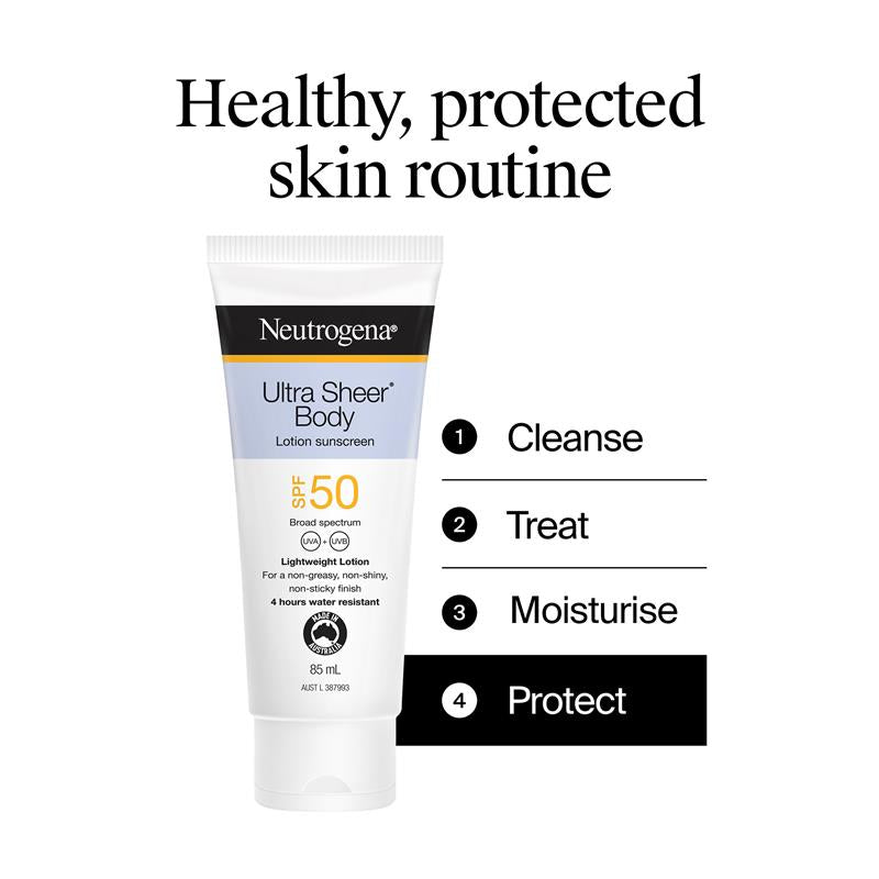 Neutrogena Ultra Sheer Body Lotion Sunscreen SPF 50 85ml
