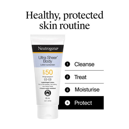 Neutrogena Ultra Sheer Body Lotion Sunscreen SPF 50 85ml