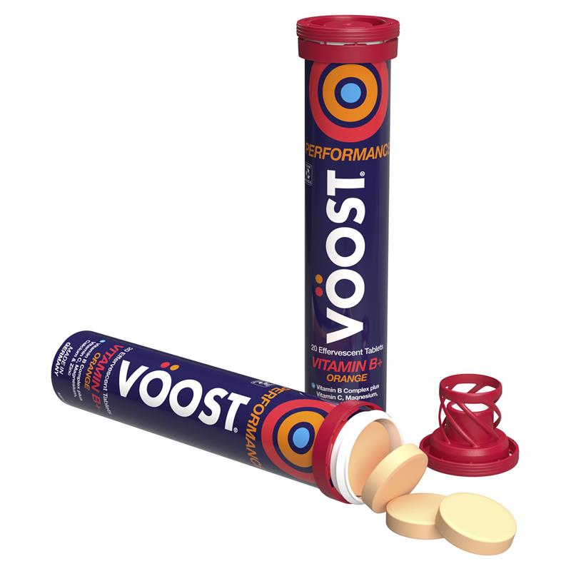 Voost Vitamin B+ Orange Performance Effervescent 60 Pack Exclusive Size