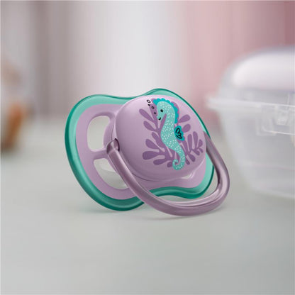 Avent Ultra Air Soother 6-18 Months Deco Mixed 2 Pack