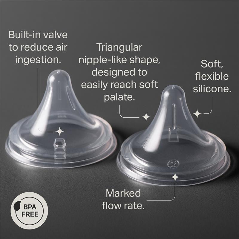 Tommee Tippee Natural Start Triangular Teat Medium 2 Pack