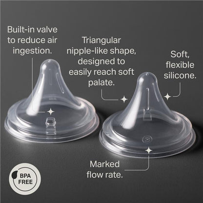 Tommee Tippee Natural Start Triangular Teat Medium 2 Pack