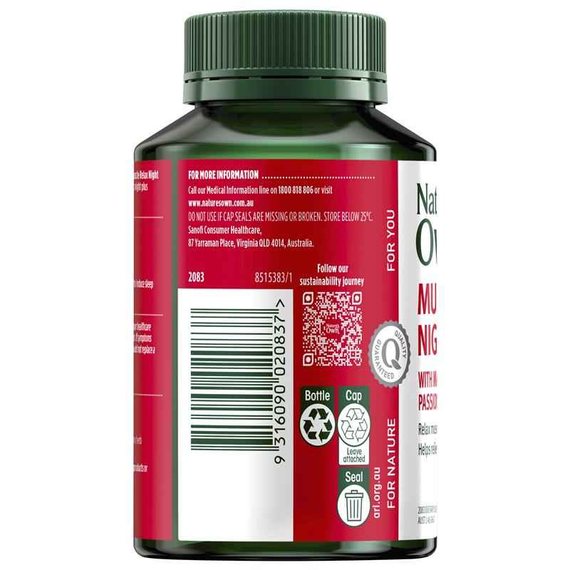 Nature's Own Muscle Relax Night 120 Tablets