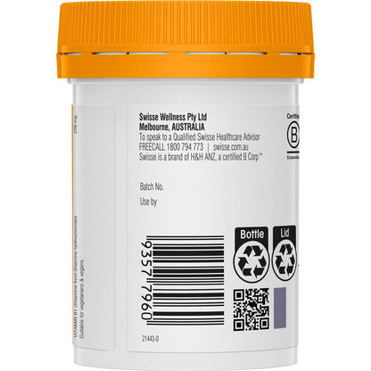 Swisse Ultiboost Vitamin B1 250mg 60 Tablets