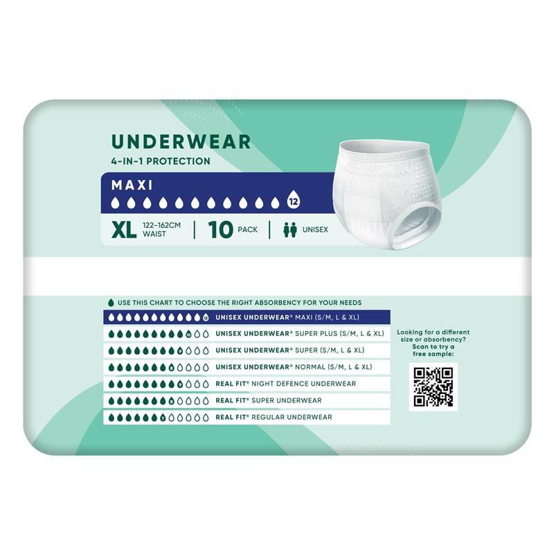 Depend Expert Care Incontinence Underwear Maxi XL 10 Pack
