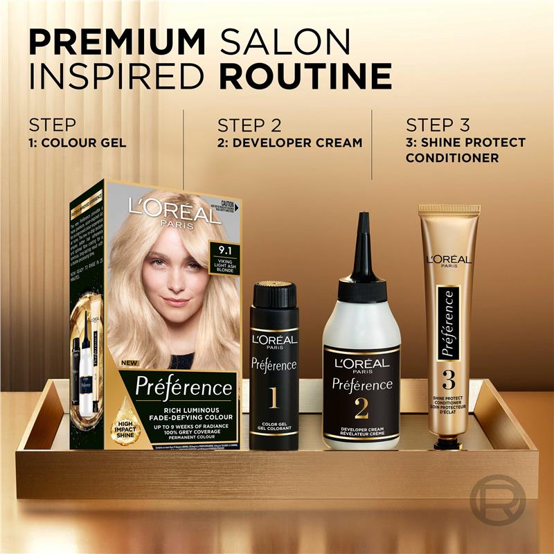 L'Oreal Paris Preference Oslo 9.1 Viking Light Ash Blonde