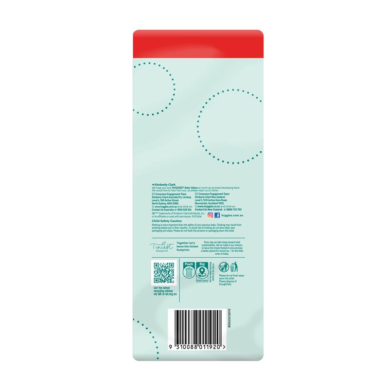 Huggies Gentle Cleanse Baby Wipes Fragrance Free 240 Pack