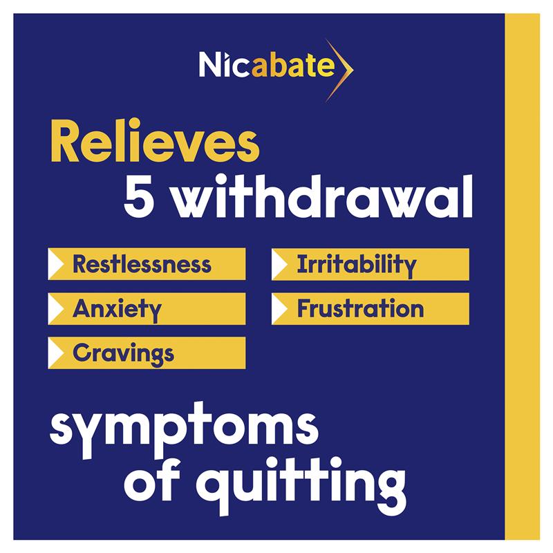 Nicabate Extra Fresh Mint Gum Quit Smoking 2mg 30 pieces