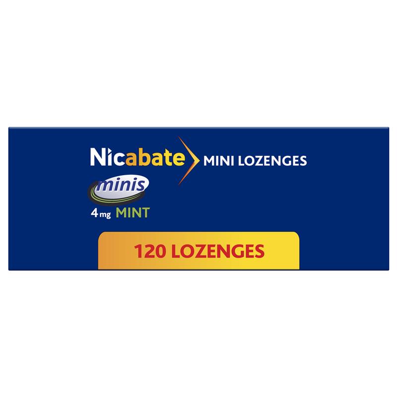 Nicabate Minis 4mg 120 Lozenges Exclusive Size