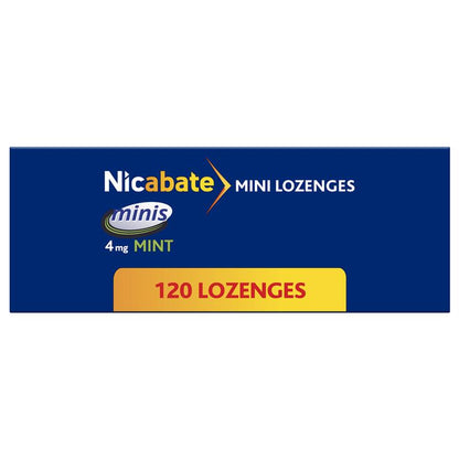Nicabate Minis 4mg 120 Lozenges Exclusive Size